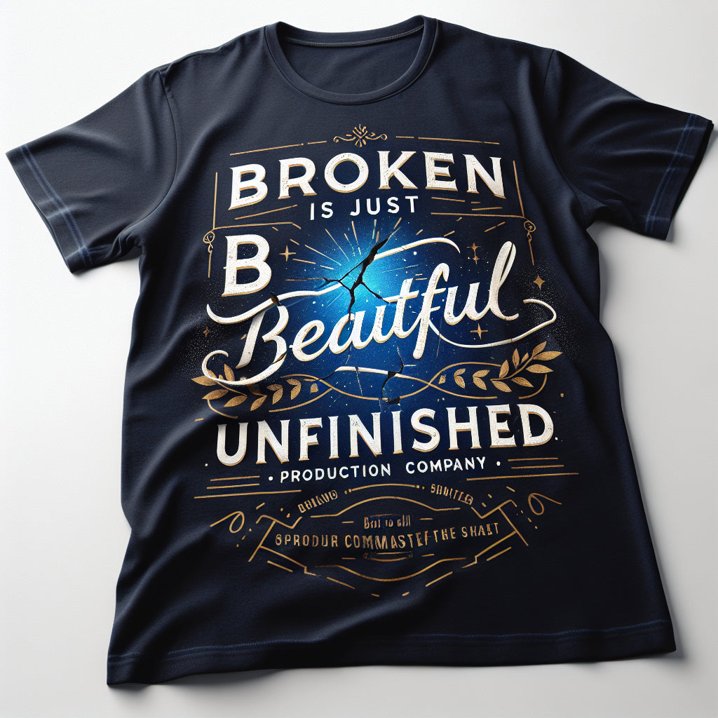"Broken Is Just Beautiful Unfinished" Canvas Print — DEA Entertainment
